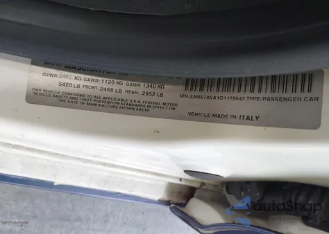 2016 Maserati Ghibli from USA, damaged, VIN ZAM57XSA1G1175647